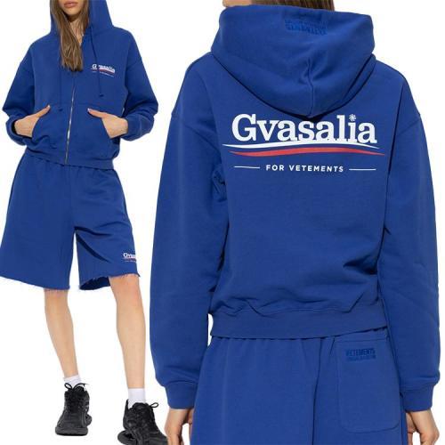 24SS 베트멍 웨이브 로고 Gvasalia 집업 후드 UE63HD521N